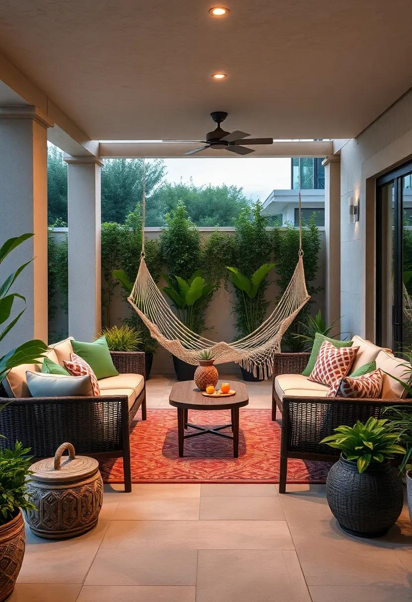 Versatile ‍Elegance: Enjoy​ a multifunctional⁣ patio set with detachable sections,⁤ seamlessly integrating a cozy hammock​ for ⁢those moments when you just want to unwind