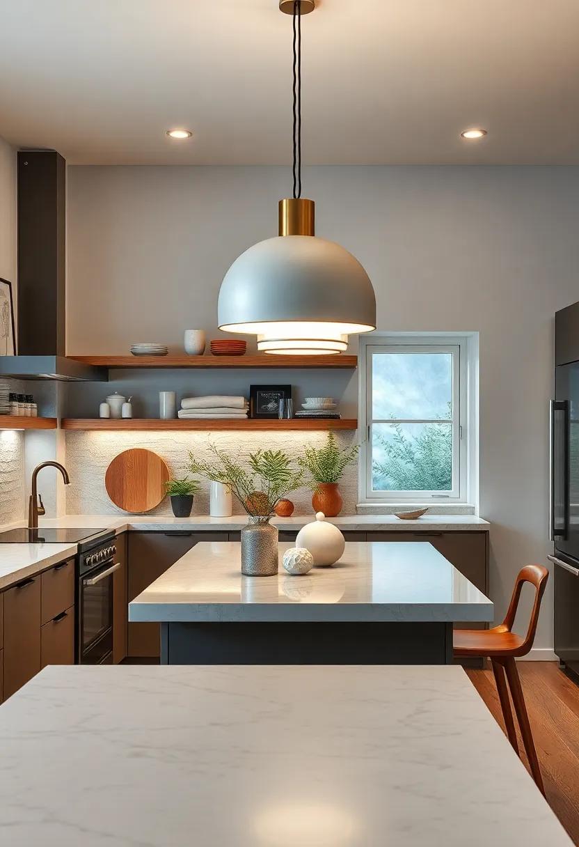 Statement Lamps: Choose bold, oversized lamps as⁤ a striking ⁣centerpiece on kitchen shelves or countertops, marrying form and functionality seamlessly
