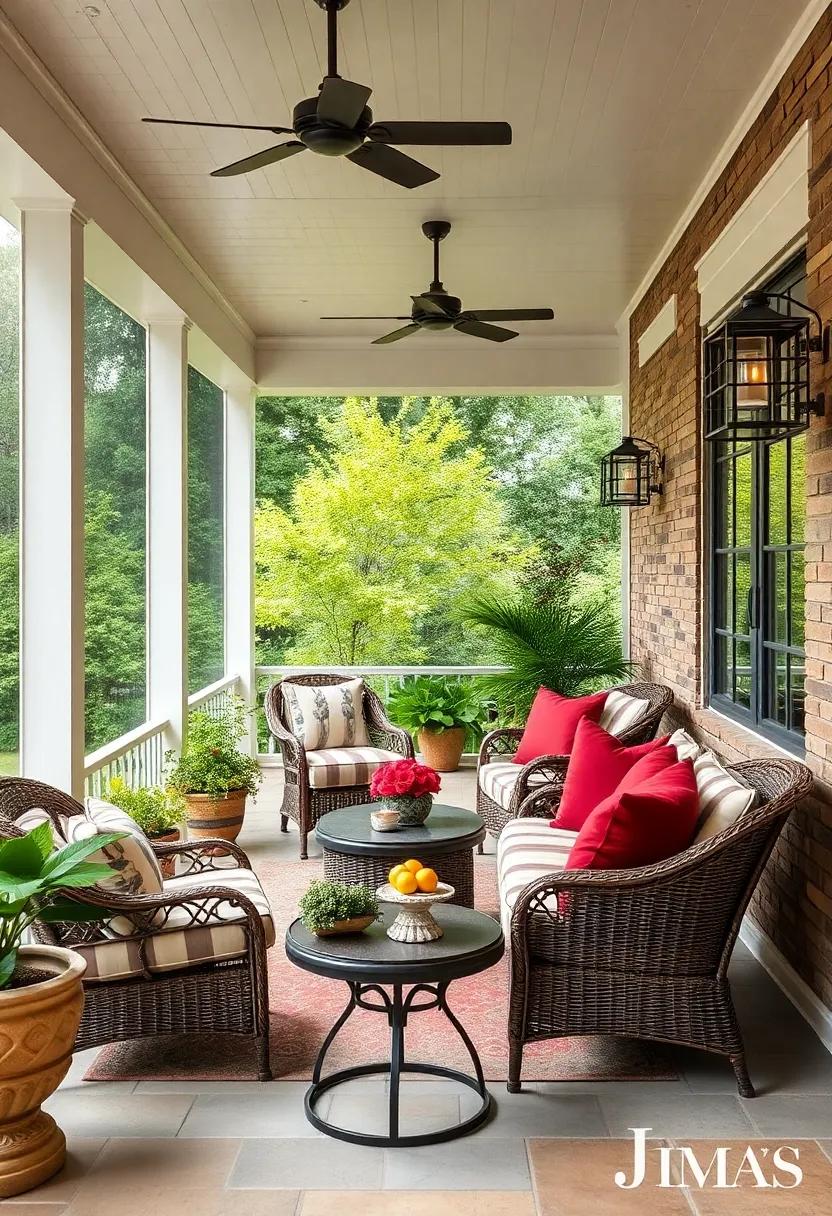 Classic Elegance: Timeless wicker furniture paired with rich, jewel-toned cushions evokes⁤ a sense ‌of luxury, perfect for hosting intimate gatherings