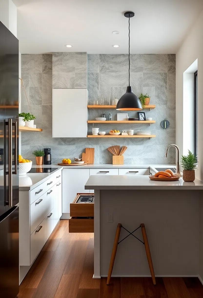 Pull-Out Pantry Solutions: Make​ use of narrow spaces with pull-out pantries that provide easy access to ‍small kitchen essentials