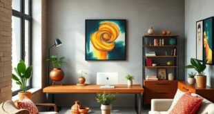 24 Inspiring Ideas to Create an Eclectic Home Office with Artful Decor
